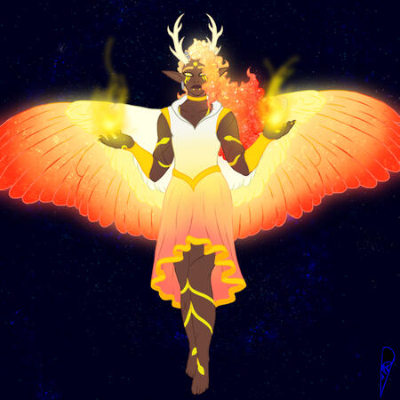 Blue character (Solana) not owned by me